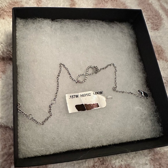 Diamond Infinity Bracelet in 14K White Gold, .15 ct. t.w. - like new - Picture 4 of 6